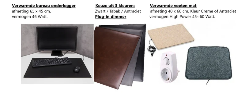 Energiezuinige elektrische warmte set - infraroodverwarming set huis of kantoor
