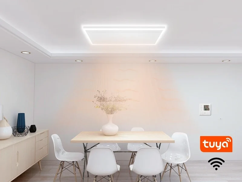 Tweedekans - QH-HL Serie Wifi infraroodpaneel met led verlichting 63x128 cm 840Watt - Default