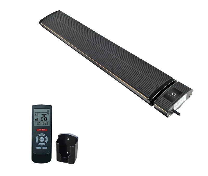 Tweedekans - Wifi infrarood terrasverwarmer black heater 1800 - 2400Watt - 1800 Watt