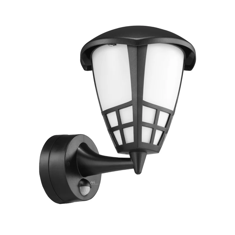 Applique avec détecteur Maclean MCE518 B 1xE27 noir IP65 max 60W