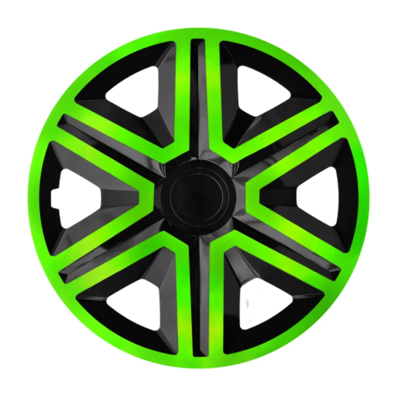 NRM ACTIE DUBBELECOLOR GROEN ZWART 15" wieldoppen - 4 stuks