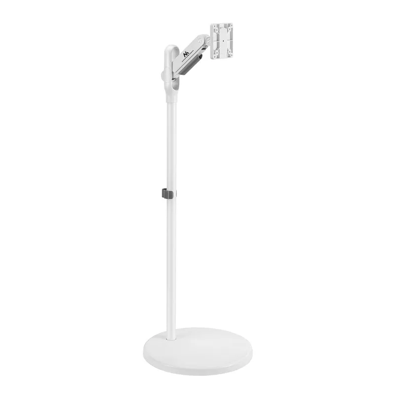 Socle mobile Maclean pour moniteur/TV, ressort à gaz, 17"-35", 2-10kg, blanc, MC-970W