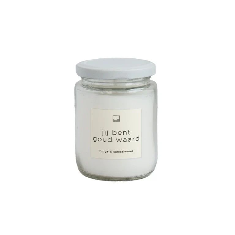 Leeff Jar Candle L - Jij bent goud waard