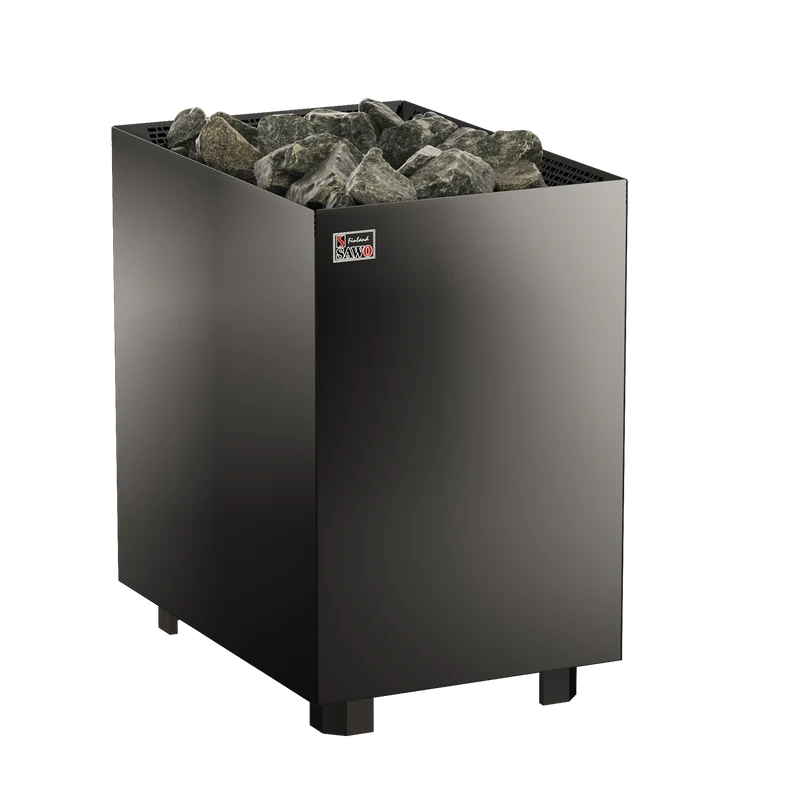 Elektrische saunakachel SAWO Nordex Floor Zwart NS 3P: Saunakachel Nordex Floor Zwart 15 kW ex. besturing