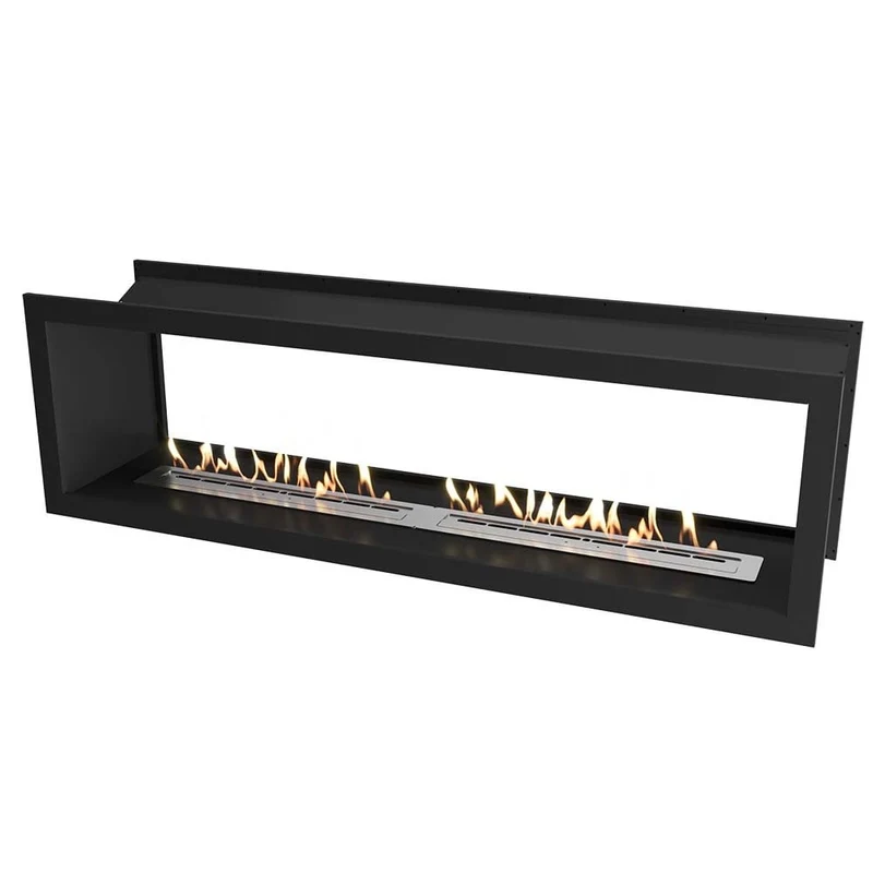 Icon Fires Slimline Firebox 2000 P/C zwart FASCIA (2x Slimline 800 Brander)