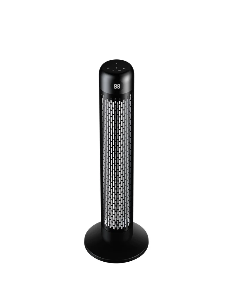 Verplaatsbare infrarood carbon heater 2000Watt met afstandsbediening