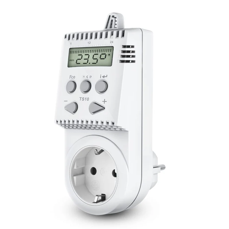 TS10 Plug-in Klokthermostaat | Programmeerbaar | Infrarood