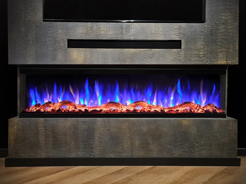Valerio Fire Premium 3-zijdige elektrische sfeerhaard 65 inch - 165cm