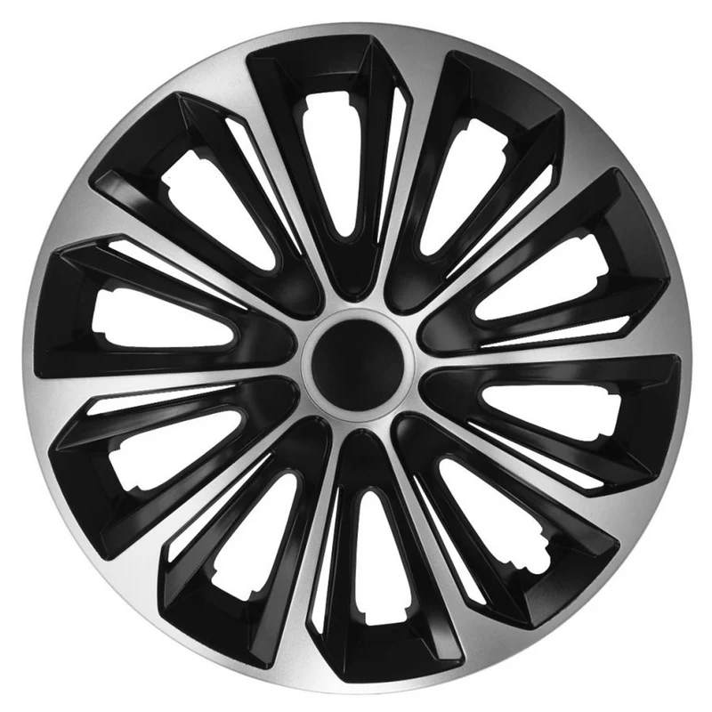 Enjoliveurs 15 "4 pcs NRM DUOCOLOR FORTE noir argent