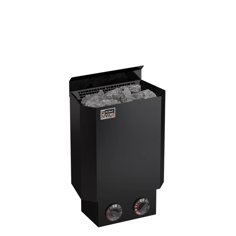 Sawo Nordex Mini Zwart Saunakachel 230V (met opgebouwde besturing)