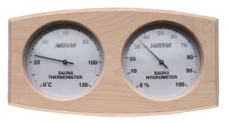 Harvia Gebogen Rechthoek Thermo-Hygrometer