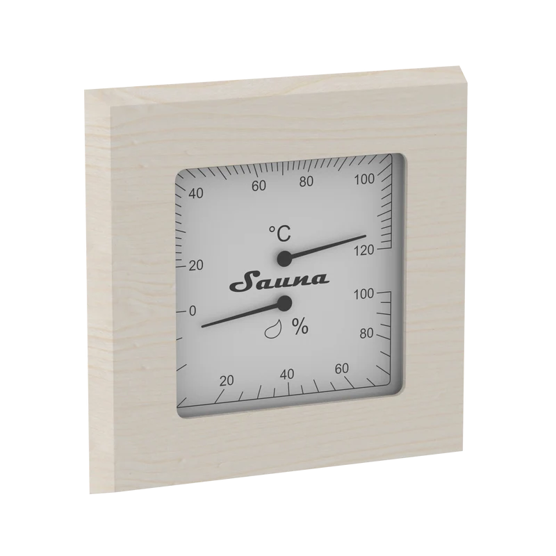Sawo Vierkante Sauna Thermo-Hygrometer