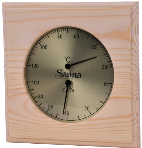 Sawo Basic Vierkante Sauna Thermo-Hygrometer