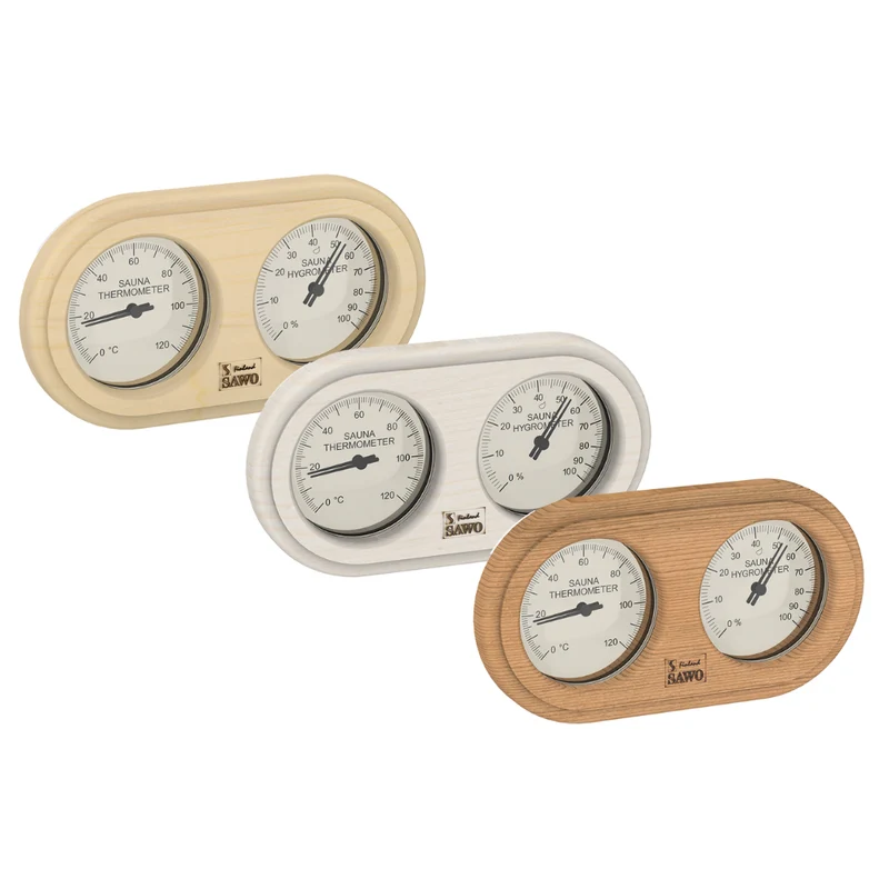 Sawo Ovale Sauna Thermo-Hygrometer
