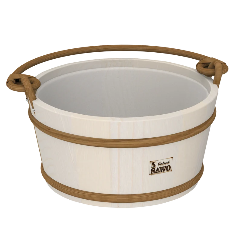 Sawo Rotan Sauna-emmer 9L met Handvat