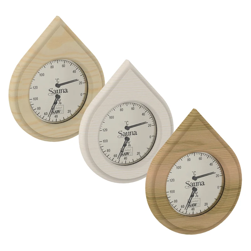 Sawo Waterdruppel Sauna Thermo-Hygrometer