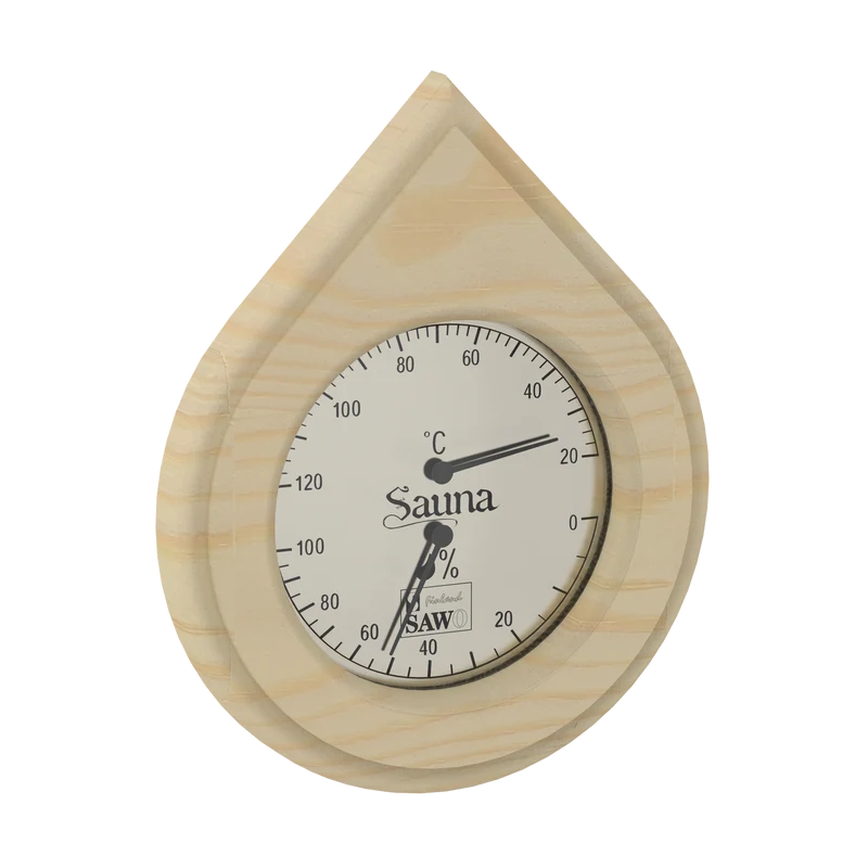 Sawo Waterdruppel Sauna Thermo-Hygrometer