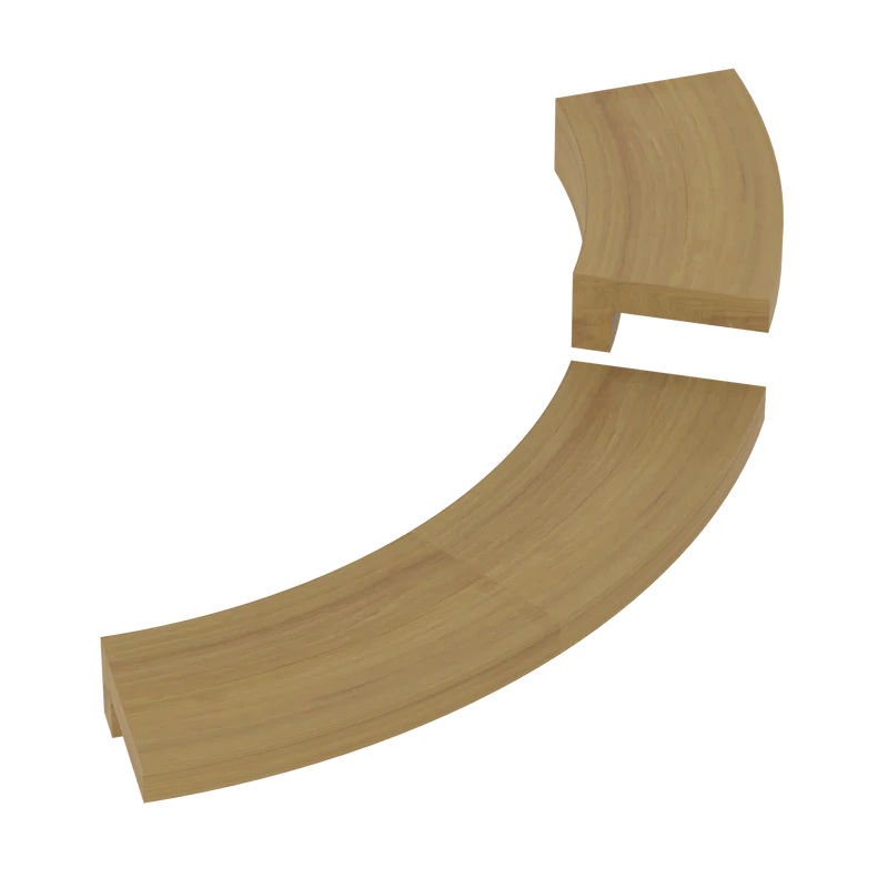 Sawo Kachelinbedding Hoek Hout voor Tower Heater en Aries Saunakachel