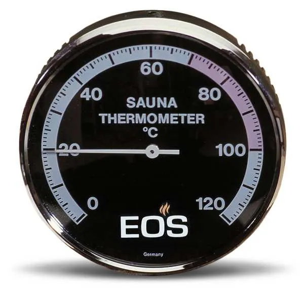 EOS Zwarte Sauna Thermometer