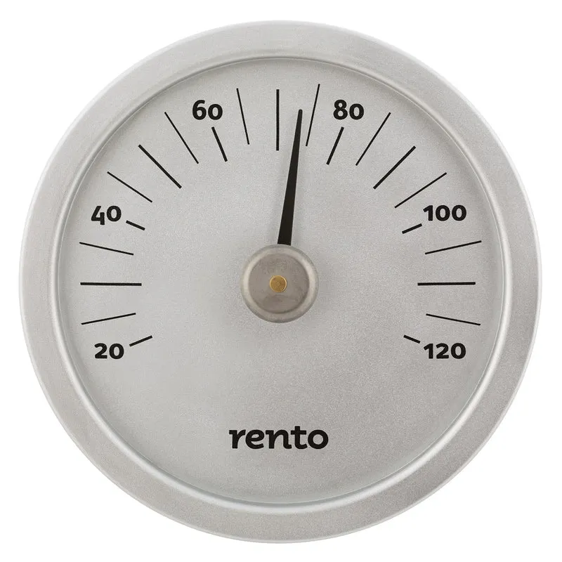 Rento Ympyrä Aluminium Sauna Thermometer