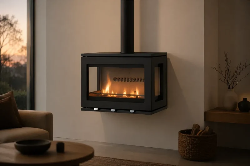 Charlton & Jenrick Purevision LPV8 Wall houtkachel