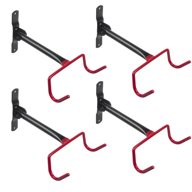 Maclean fietsrek / wandhouder, horizontaal, staal, max. draagvermogen 30 kg, MC-430, 4 stuks