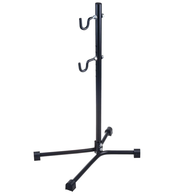 Maclean - Fiets muurbeugel / fietsservicestuur tot 27,5" - met wielen - max. belasting 20kg - Zwart