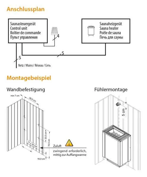 EOS Filius Saunakachel (zonder besturing)