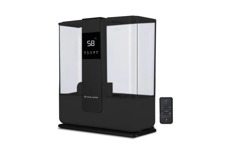 CoolHome Ultrasoon Luchtbevochtiger met Aromatherapie - zwart