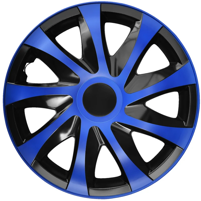 Jeu d'enjoliveurs DRACO 15" bleu/noir 4 pièces