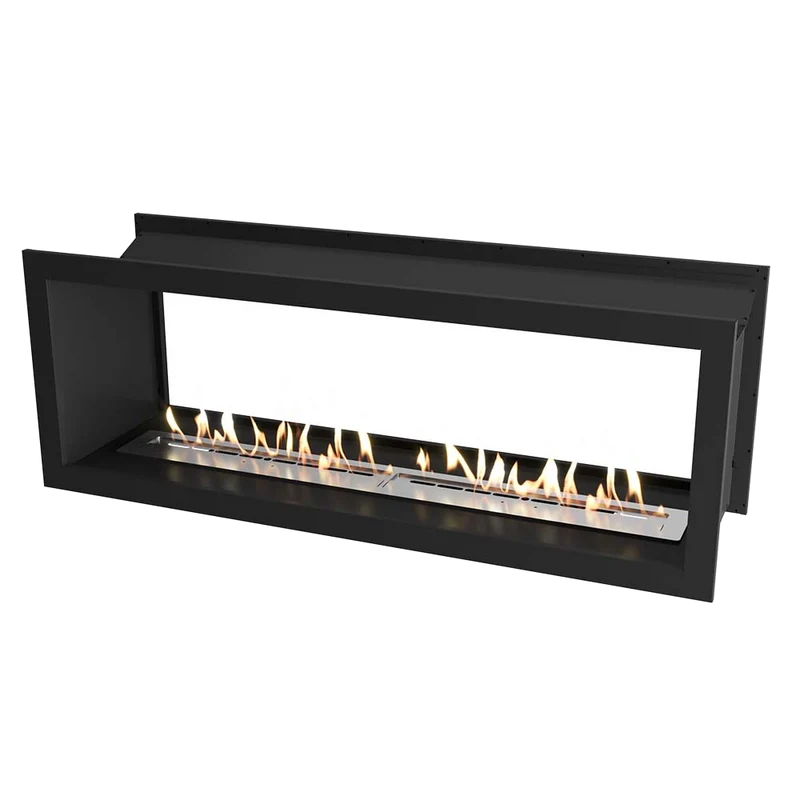 Icon Fires Double Sided Slimline Firebox 1650 met Slimline 1400 Brander