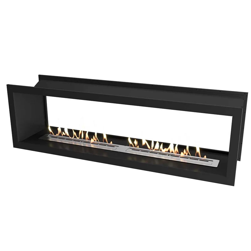 Icon Fires Double Sided Slimline Firebox 2000 met 2x Slimline 800 Brander