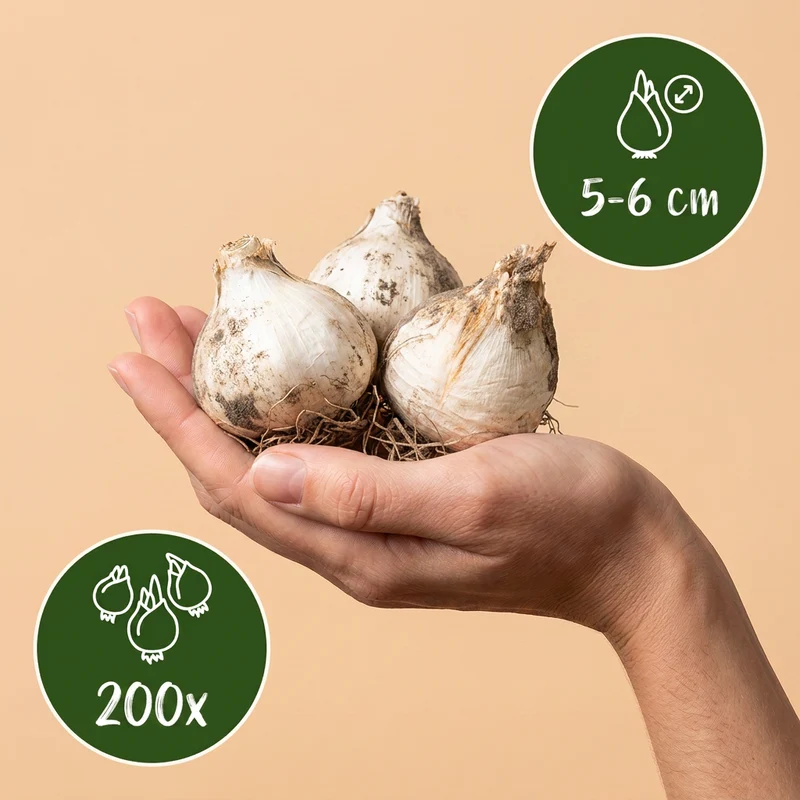 200x Allium Sphaerocephalon - Kogellook - Paars - Zomerbloeier - Bolmaat 5/6