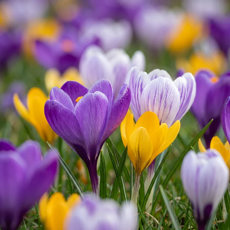 400x Crocus Species mix - Krokus soortenmix - Verwilderingsbol - Bolmaat 5/6