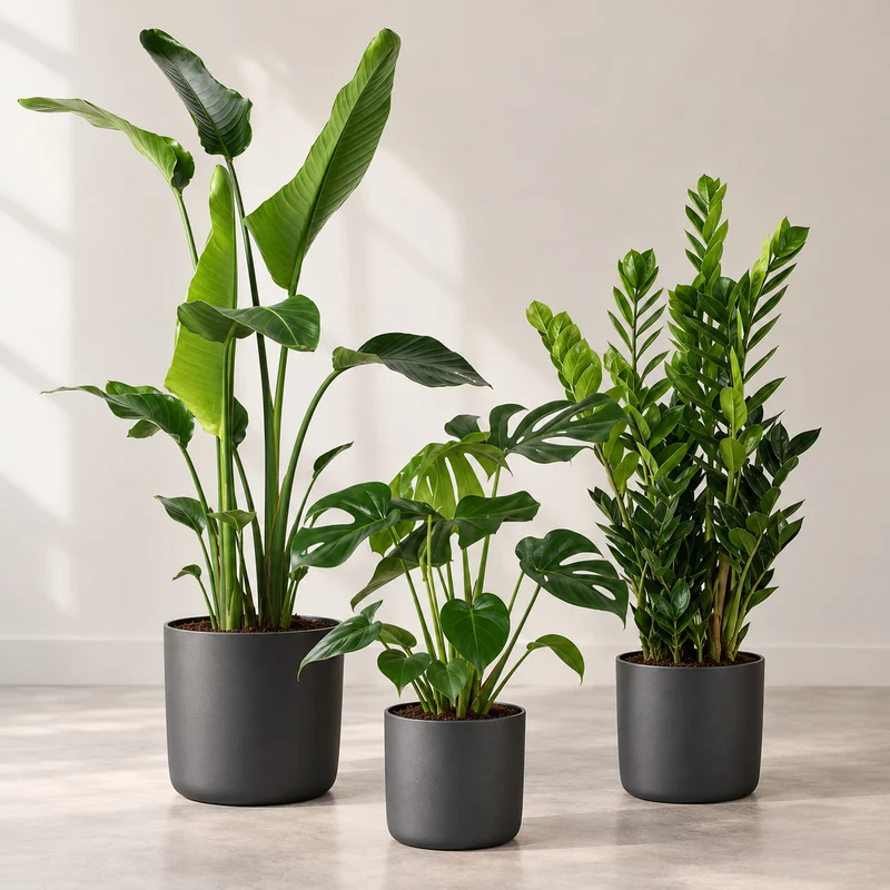 Kantoorpakket | 3 planten inclusief potten