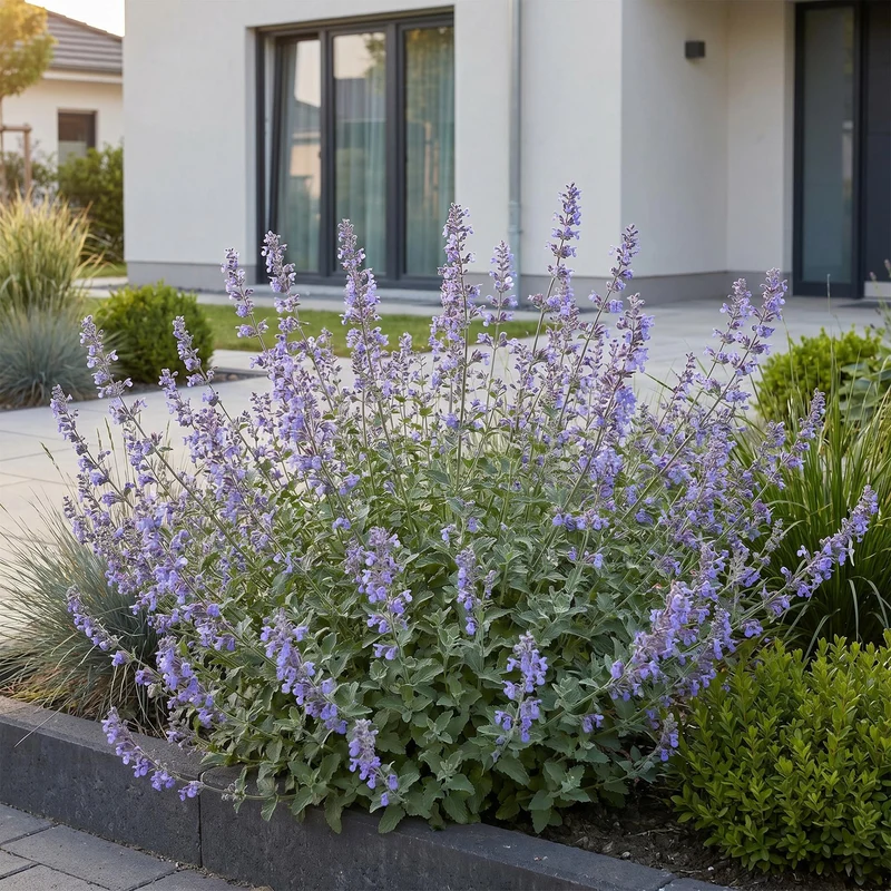 Kattenkruid faassenii Walker's Low, 24x met blauwe bloemen