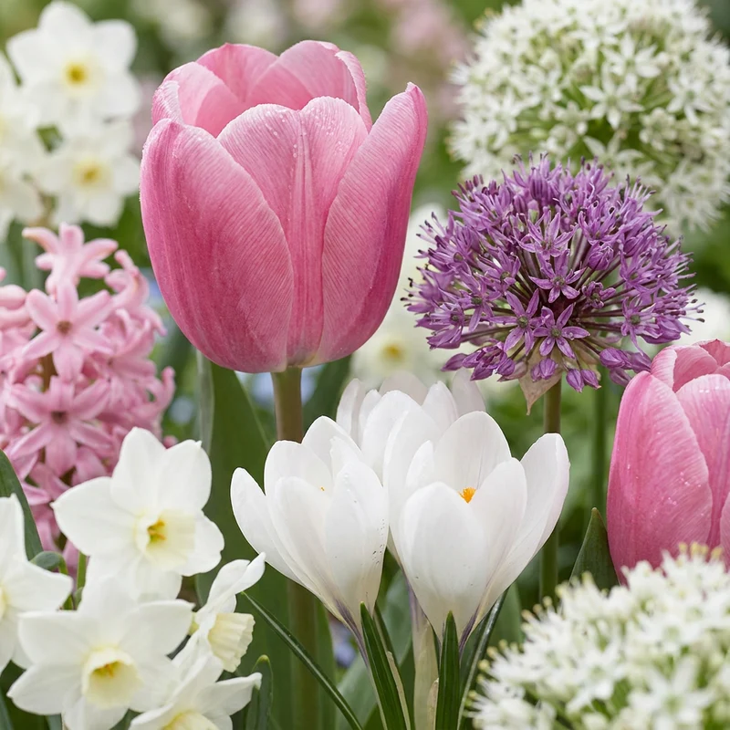 1000x Bulb Garden Pink - Bollentuinroze - Zomerbloeier - Bolmaat 10/12