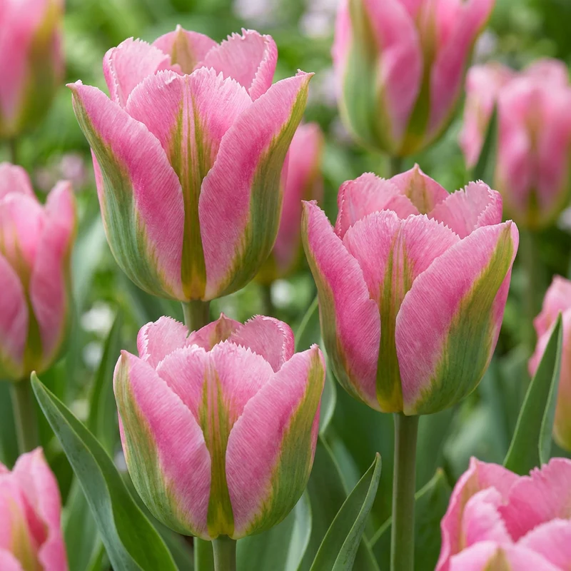 12x Tulipa Striped Crown - Gestreepte Kroon Tulp - Voorjaarsbloeier - Bolmaat 11/12
