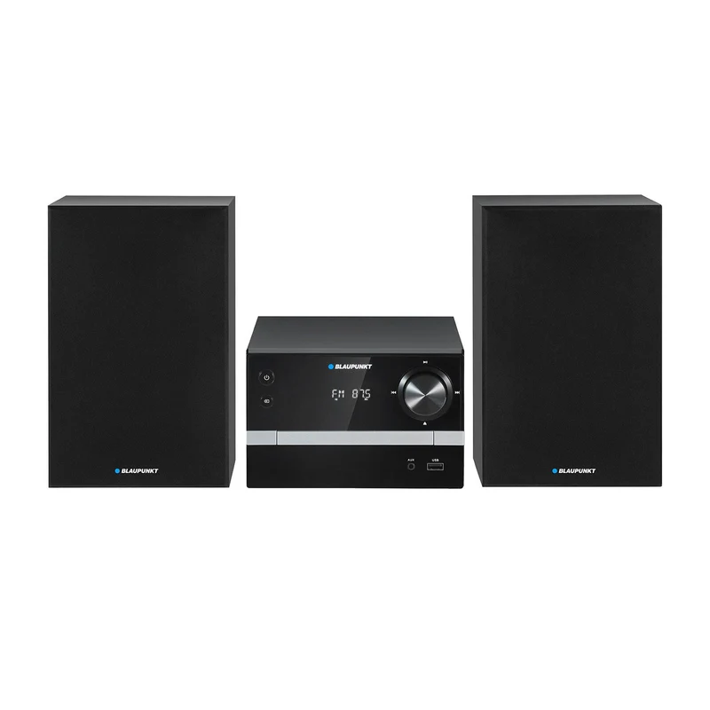 Blaupunkt micro-toren, Bluetooth, FM-radio, vermogen 20 W RMS, wekker, CD/MP3/USB/AUX, MS9BT