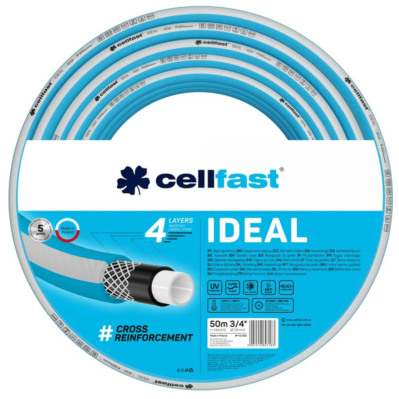 CELLFAST IDEAL 3/4" tuinslang 50m 10-262 4-ply