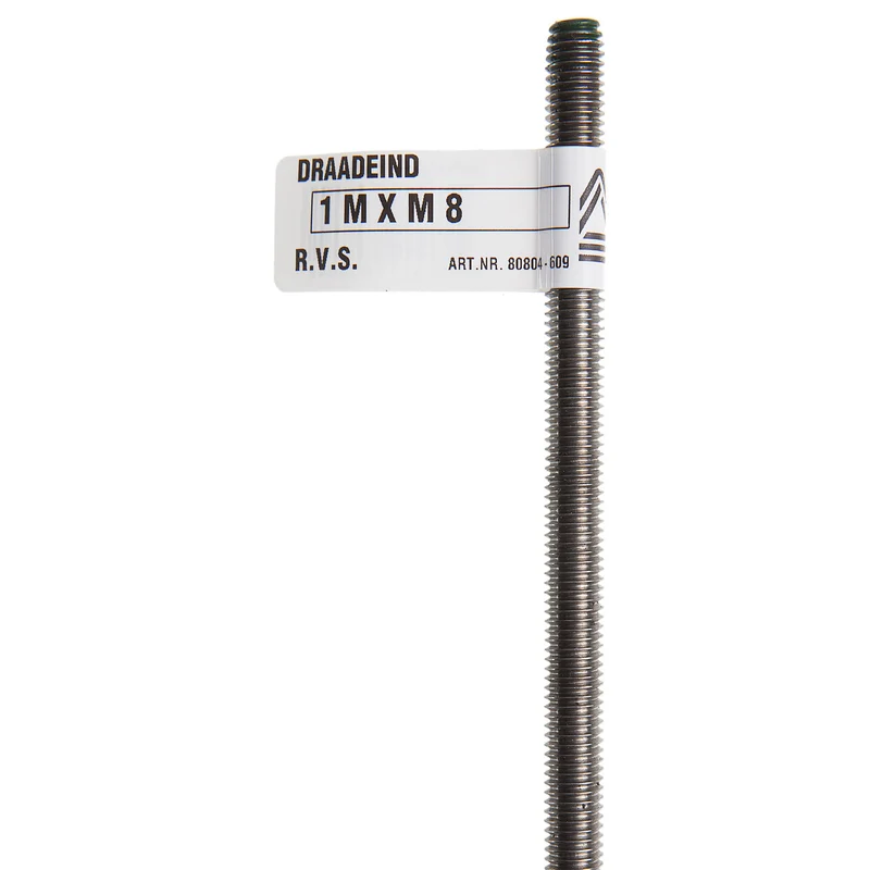 Deltafix draadeind RVS M4 1m