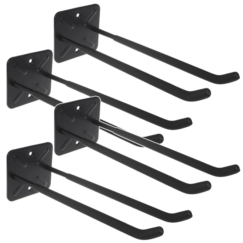 Set van 4 Maclean-wandhouders, voor gereedschap, wielen, een ladder of een fiets, van staal, max. belasting 70 kg, MC-436