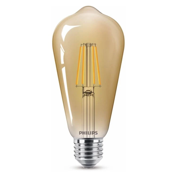 Philips LED edison dimbaar E27 goud flame 3,1W 250LM