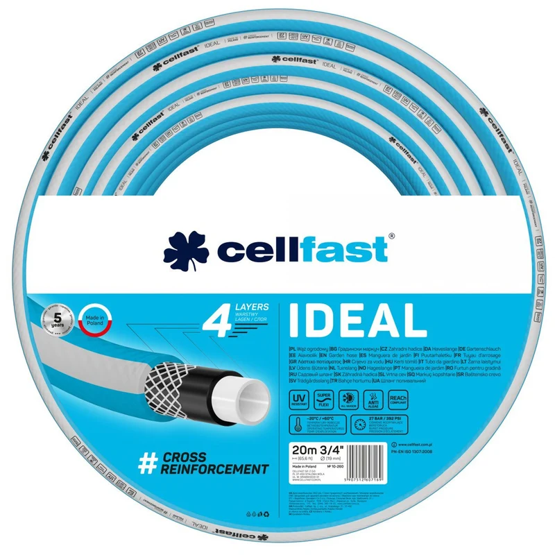 CELLFAST IDEAL 3/4" tuinslang 20m 10-260 4-laags