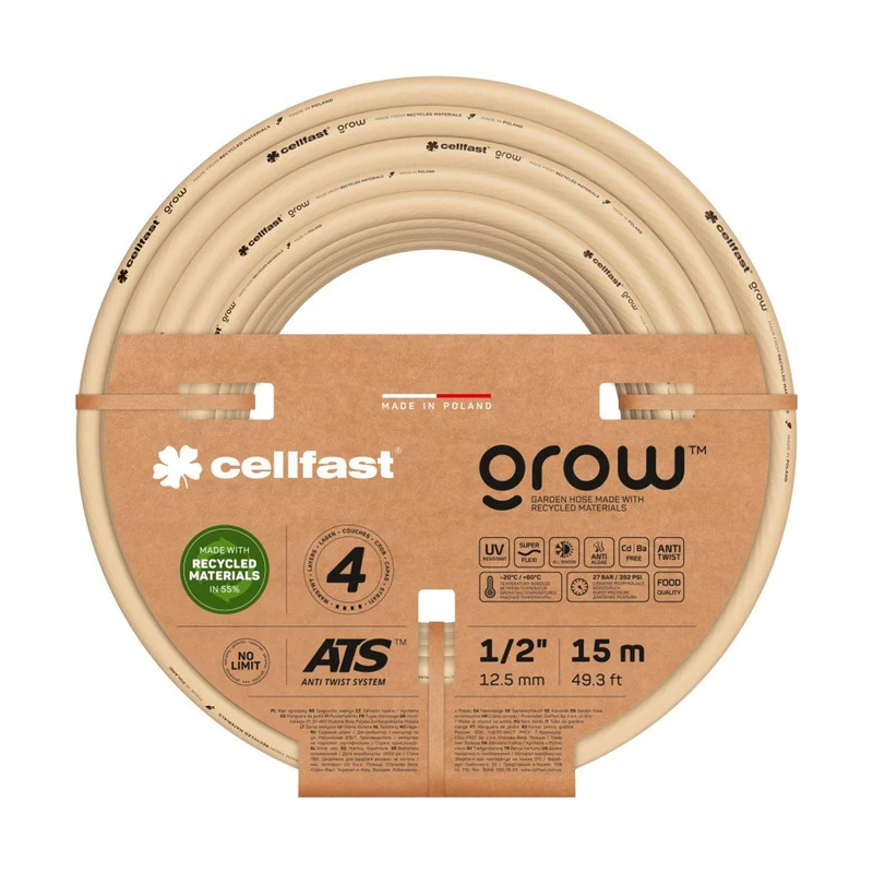 CELLFAST GROW 13-500 1/2" 15m 4-ply tuinslang