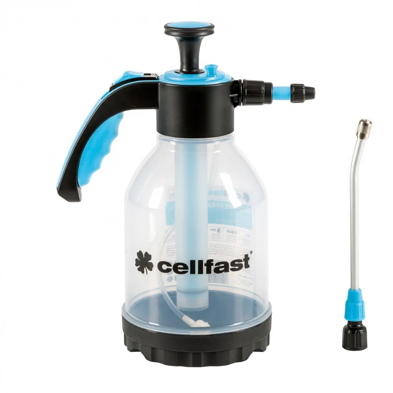 Pulvérisateur à pression Cellfast 1.5L Lance en aluminium Poignée ergonomique Réservoir transparent