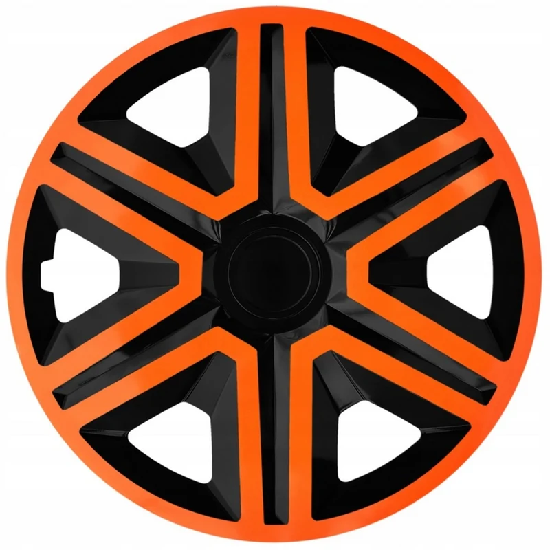 Universele wieldoppen 14" NRM ACTION Doublecolor oranje/zwart 4 stuks
