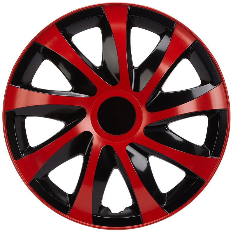 Wieldoppen zwart en blauw 14" ;pakket van 4 stuks DRIFT EXTRA