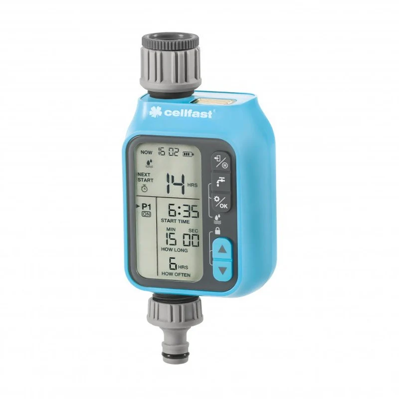 Cellfast Chronos IDEAL Irrigatie Computer Elektronische Irrigatie Controller Irrigatie Timer voor Tuin Programmeerbare Irrigatie Controle