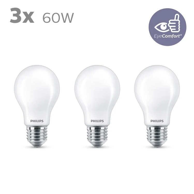 Philips LED lamp peer E27 mat warm wit 6W 806LM 3st